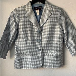 Vintage Silk Gingham Blazer